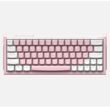 Iqunix EZ63 Pink Magnetic Switch Gaming HE Keyboard, gaming toetsenbord Wit/pink (roze), US lay-out, US-International, Gateron Jade Pro, 60%, RGB, Double Shot PBT Keycaps