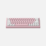 Iqunix EZ63 Pink Magnetic Switch Gaming HE Keyboard, gaming toetsenbord Wit/pink (roze), US lay-out, US-International, Gateron Jade Pro, 60%, RGB, Double Shot PBT Keycaps