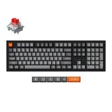 Keychron K10 Max-H12 RGB mechanisch toetsenbord Zwart, US lay-out (QWERTY), Keychron Apex Red, 100%, RGB leds, OSA Double-shot PBT, hot swap, USB-C | 2.4 GHz | Bluetooth 5.1