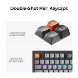 Keychron K10 Max-H12 RGB mechanisch toetsenbord Zwart, US lay-out (QWERTY), Keychron Apex Red, 100%, RGB leds, OSA Double-shot PBT, hot swap, USB-C | 2.4 GHz | Bluetooth 5.1