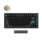 Keychron Q1 Ultra-M4 8K Wireless Custom Mechanical Keyboard Zwart, US lay-out (QWERTY), Keychron Silk POM Banana, 75%, 75%, RGB, Hot swap, 8K, 2.4 GHz / Bluetooth 5.2 / USB-C