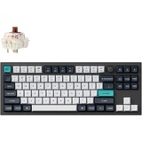 Keychron Q3 Max-M3 RGB mechanisch toetsenbord Zwart, US lay-out (QWERTY), Gateron Jupiter Brown, 80% (TKL)	, RGB leds, 80% TKL, KSA double-shot PBT, hot swap, Knob, 2.4GHz | Bluetooth 5.1 | USB-C