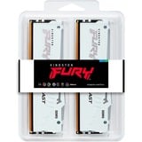 Kingston FURY 32 GB DDR5-6000 Kit werkgeheugen Wit, KF560C30BWEAK2-32, Beast RGB, XMP, EXPO