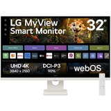 LG MyView Smart 32SR73U-W 31.5" 4K UHD monitor Wit, HDMI, USB-C, Bluetooth, webOS