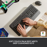 Logitech Signature K650 Wireless Comfort toetsenbord Grafiet, US-International lay-out (QWERTY), 100%