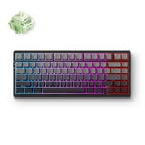 MCHOSE G75 Pro Black Matcha Latte V2 Tri-mode Gasket Structure Mechanical, gaming toetsenbord Zwart, US lay-out, Huano Matcha Latte V2, 75%, RGB, Hot swap, Side engraved PBT, draadloos / Bluetooth / USB-C