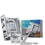 MSI MPG X870I EDGE TI EVO WIFI socket AM5 moederbord Wit, RAID, 5Gb-LAN, Wi-Fi 7, BT  5.4, Sound, Mini-ITX