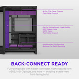 NZXT H6 midi tower behuizing Zwart | 2x USB-A | 1x USB-C | Tempered Glass