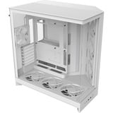 NZXT NZXT H9 Flow RGB+ (2025) All White midi tower behuizing Wit (mat) | 2x USB-A | 1x USB-C | RGB | Window