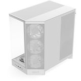 NZXT NZXT H9 Flow RGB+ (2025) All White midi tower behuizing Wit (mat) | 2x USB-A | 1x USB-C | RGB | Window
