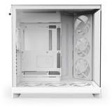 NZXT NZXT H9 Flow RGB+ (2025) All White midi tower behuizing Wit (mat) | 2x USB-A | 1x USB-C | RGB | Window