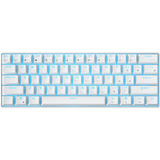 Royal Kludge RK61 draadloos mechanisch toetsenbord, gaming toetsenbord Wit, US lay-out, Brown switch, 60%, RGB, Hot swap, 2.4 GHz / USB-C / Bluetooth