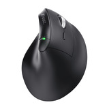 Trust Vyran Ergonomische Muis Verticaal Hyperscrollwiel  Zwart, 1000-4800 Dpi, 2.4GHz USB-A (USB-C), 2x Bluetooth