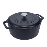 Victoria Dutch Oven, 26 cm 5,7 liter, Seasoned bak-/braadpan Zwart/zilver, Color+Kraft Cardboard Box