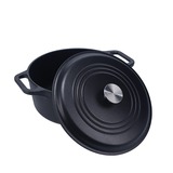 Victoria Dutch Oven, 26 cm 5,7 liter, Seasoned bak-/braadpan Zwart/zilver, Color+Kraft Cardboard Box