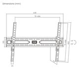 goobay TV Wall Mount TILT 37 - 86 inch (94 - 219 cm), max. 45 kg wandmontage  Zwart