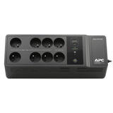 APC Back-UPS BE850G2-FR - Noodstroomvoeding ups Zwart, 8x Schuko, 850VA, 2 USB opladers, 1 USB datapoort