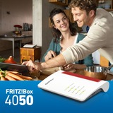 AVM FRITZ!Box 4050 Edition International router Wit/rood, Mesh Wi-Fi