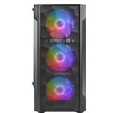 Antec NX260 midi tower behuizing Zwart | 3x USB-A | RGB | Tempered Glass