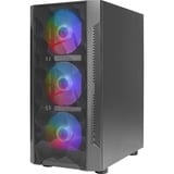 Antec NX260 midi tower behuizing Zwart | 3x USB-A | RGB | Tempered Glass