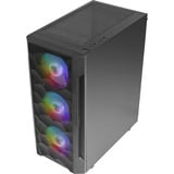 Antec NX260 midi tower behuizing Zwart | 3x USB-A | RGB | Tempered Glass