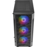 Antec NX260 midi tower behuizing Zwart | 3x USB-A | RGB | Tempered Glass