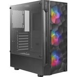 Antec NX260 midi tower behuizing Zwart | 3x USB-A | RGB | Tempered Glass