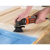 BLACK+DECKER 300 W Oscillerende Multitool MT300KA-QS multifunctioneel gereedschap Oranje/zwart, met koffer