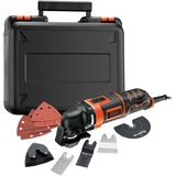 BLACK+DECKER 300 W Oscillerende Multitool MT300KA-QS multifunctioneel gereedschap Oranje/zwart, met koffer