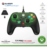 GameSir T7 Pro Tri-mode Controller - Retro Green Donkergroen/transparant, XBOX via USB kabel | PC via 2,4 GHz, BT of USB kabel | Mobiel via Bluetooth