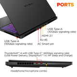 HP OMEN MAX 16-ah0380nd 16"  gaming laptop Zwart | Core Ultra 9 275HX | RTX 5080 | 32 GB | 1 TB SSD