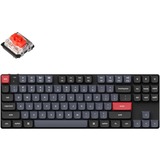 Keychron K1 Pro-H1, toetsenbord Zwart, US lay-out, Gateron Low Profile Mechanical Red, RGB leds, 80%, Double-shot PBT, hot swap, Bluetooth 5.1
