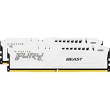 Kingston FURY 32 GB DDR5-6000 (2x 16 GB) Kit werkgeheugen Wit, KF560C30BWK2-32, Fury Beast, XMP
