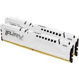Kingston FURY 32 GB DDR5-6000 (2x 16 GB) Kit werkgeheugen Wit, KF560C30BWK2-32, Fury Beast, XMP