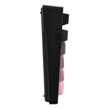 MCHOSE G75 Pro Tri-mode Gasket Structuur Mechanisch gaming toetsenbord Zwart/roze, US lay-out, KTT Cabbage Tofu V2, 75%, RGB, hot swap, PBT Double-Shot, 2.4 GHz / USB-C / Bluetooth