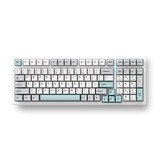 MCHOSE G98 Pro Gray Blue Flame Orange Wireless Tri-Mode Custom Mechanical, gaming toetsenbord Grijs/blauw, US lay-out, TTC Flame Orange, 98%, RGB, Hot swap, Double-Shot PBT, draadloos / Bluetooth / USB-C