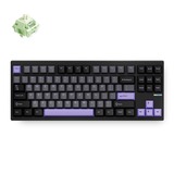 MCHOSE GX87 Max: Black Anodic Oxidation Matcha Latte V2 Aluminum Custom Mechanical, toetsenbord Zwart/paars, Huano Matcha Latte V2, 80% TKL, RGB, Hot swap, Double-Shot PBT, draadloos / Bluetooth / USB-C