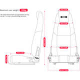 Next Level Racing Flight Seat 2.0 racestoel Zwart/grijs