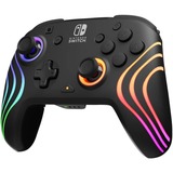 PDP Nintendo Switch Black Afterglow Wave Wireless Controller With Motion Zwart, Nintendo Switch, Nintendo Switch- OLED model, Nintendo Switch lite