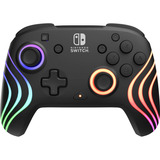 PDP Nintendo Switch Black Afterglow Wave Wireless Controller With Motion Zwart, Nintendo Switch, Nintendo Switch- OLED model, Nintendo Switch lite