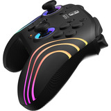 PDP Nintendo Switch Black Afterglow Wave Wireless Controller With Motion Zwart, Nintendo Switch, Nintendo Switch- OLED model, Nintendo Switch lite