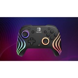 PDP Nintendo Switch Black Afterglow Wave Wireless Controller With Motion Zwart, Nintendo Switch, Nintendo Switch- OLED model, Nintendo Switch lite