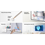 Samsung Flip Pro Interactive Display WM85F-X Wit/grijs, 2x HDMI, USB, LAN, WiFi, BT, Touch, Tizen 9.0