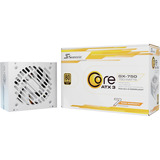 Seasonic Core GX-750-V2-WHITE, 850 Watt voeding  Wit, 1x 12-Pin High Power GPU, 2x PCIe, Kabalmanagement