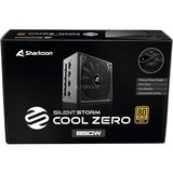 Sharkoon SilentStorm Cool Zero 850W voeding  Zwart, 4x PCIe, Kabel-Management