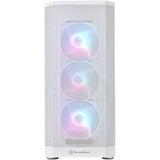 SilverStone FARA 514X midi tower behuizing Wit | 2x USB-A | 1x USB-C | RGB | Tempered Glass