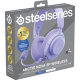 SteelSeries Arctis Nova 3P Wireless over-ear gaming headset Lavendel, 2.4 GHz / Bluetooth 5.3, Pc, PlayStation 5, PlayStation 4, Switch