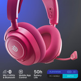 SteelSeries Arctis Nova 7P Wireless Gen 2 over-ear gaming headset Magenta, PlayStation 4, PlayStation 5, 2.4 GHz / Bluetooth