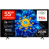TCL 55QLED810L Mini LED 4K Ultra HD Smart TV 55" Ultra HD QLED Zwart, 4x HDMI, USB-A, LAN, WiFi 5, BlueTooth