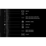 TCL 55QLED810L Mini LED 4K Ultra HD Smart TV 55" Ultra HD QLED Zwart, 4x HDMI, USB-A, LAN, WiFi 5, BlueTooth